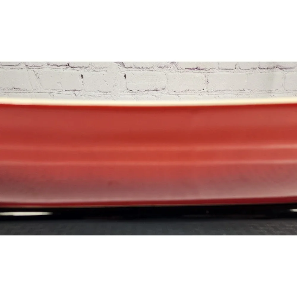 Colorz Fire Red Ambre Casserole Baking Dish Serving Graduated Color Stoneware